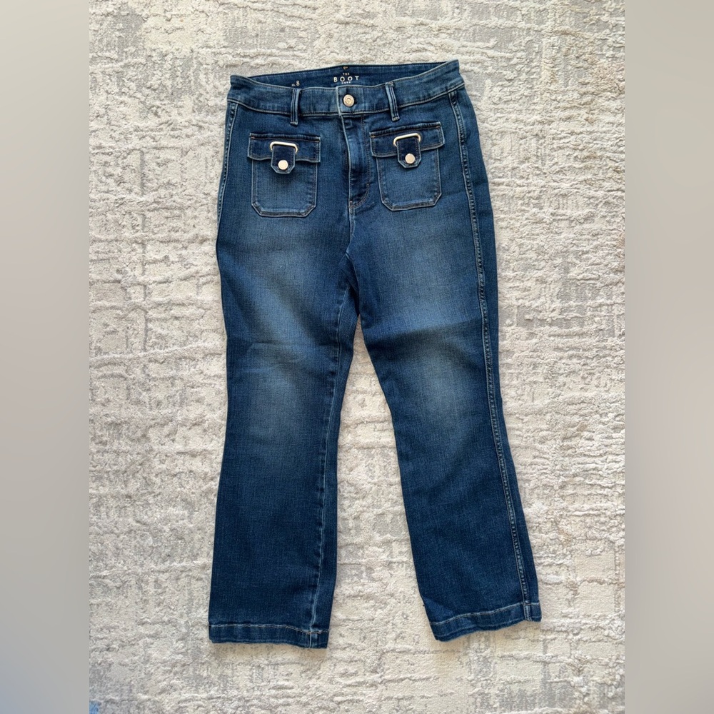 Stylish Dark Blue Women's Flare Jeans